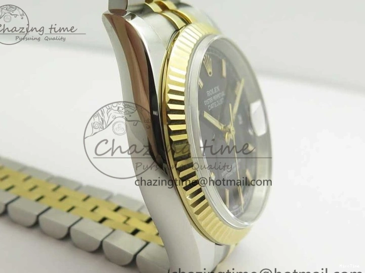 MiroTime 0801 DateJust 36 SS YG 116233 ARF 1:1 Best Edition 904L Steel Black Dial Stick Markers on Jubilee Bracelet SH3135 V EasyMatch 3261